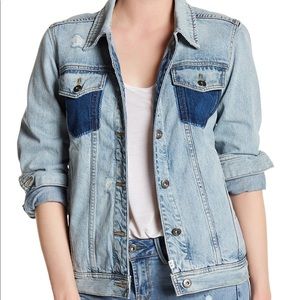 Melrose and Market Distressed jean jacket